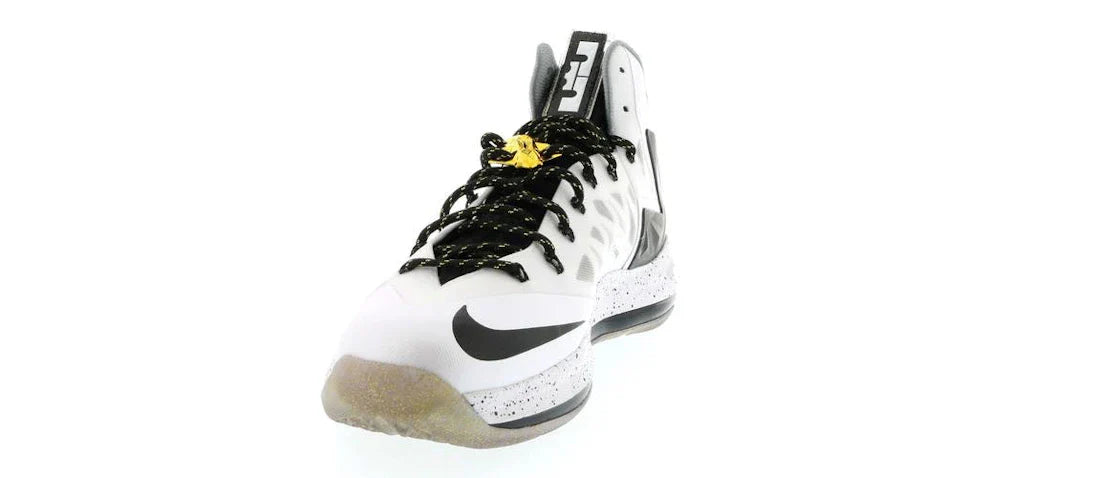Nike LeBron X Elite+ Weiß Gold