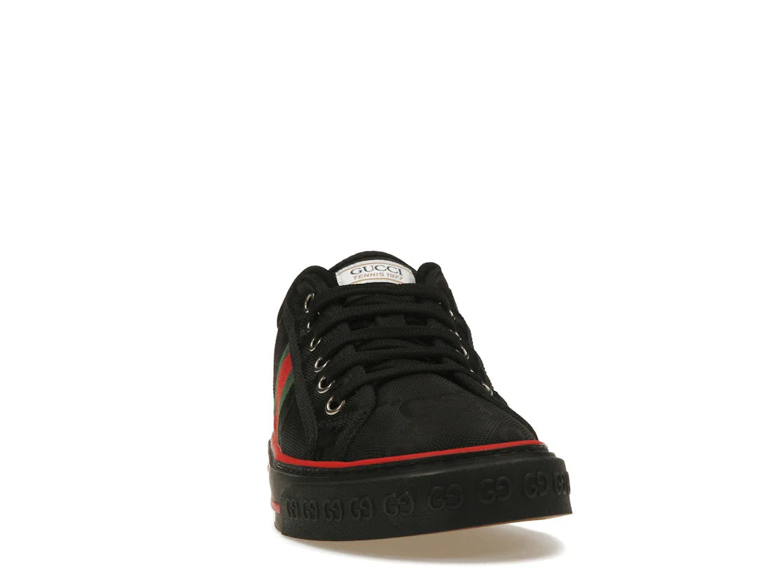 Gucci Off The Grid Tennis 1977 Low ECONYL Schwarz GG Grün Rot
