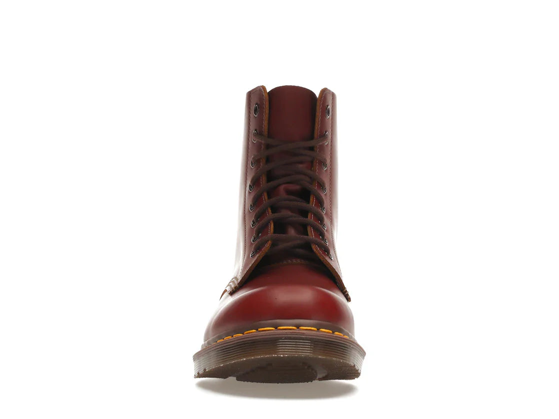 Dr. Martens 1460 Vintage Schnürstiefel, hergestellt in England, oxbloodfarben, Quilon
