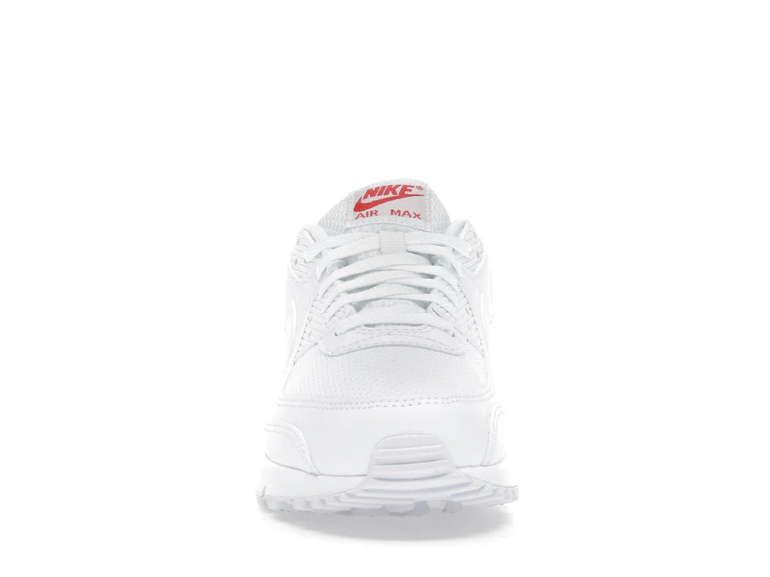 Nike Air Max 90 Weiß Hellkarmesinrot