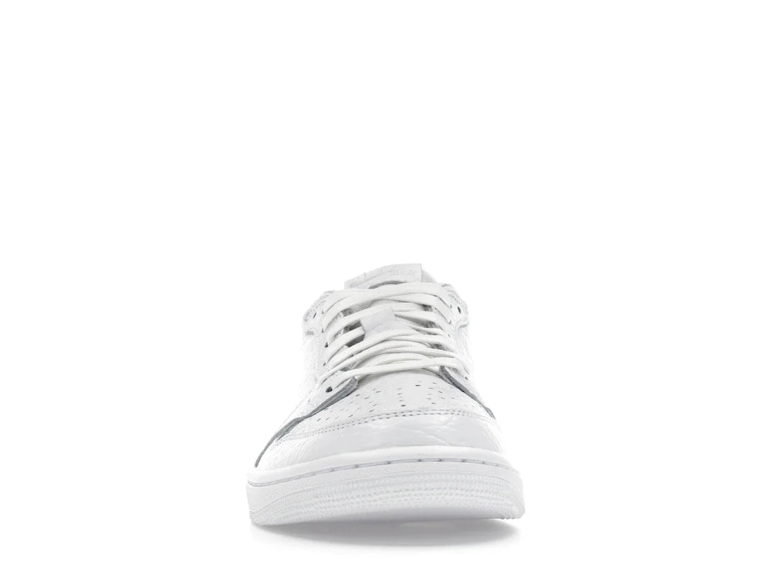 Jordan 1 Retro Low Swooshless Triple White (2025)