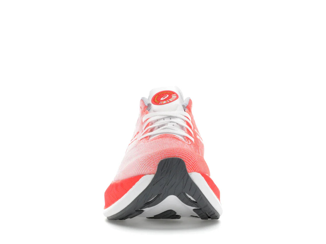 ASICS Superblast Weiß Sonnenaufgang Rot