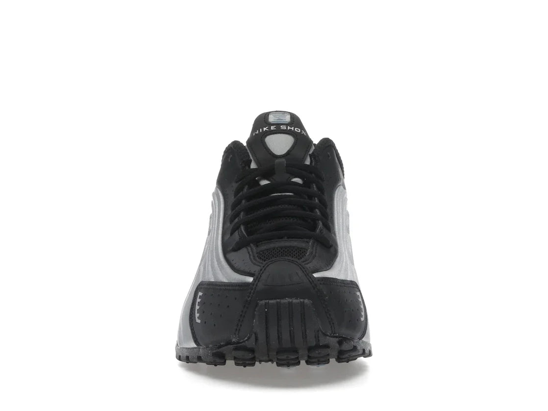Nike Shox R4 Metallic Silver Black Psychic Blue
