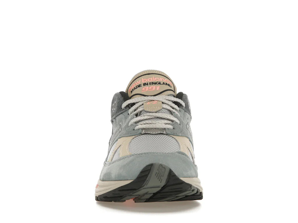 New Balance 991 MiUK Silber Blau Turbulenz
