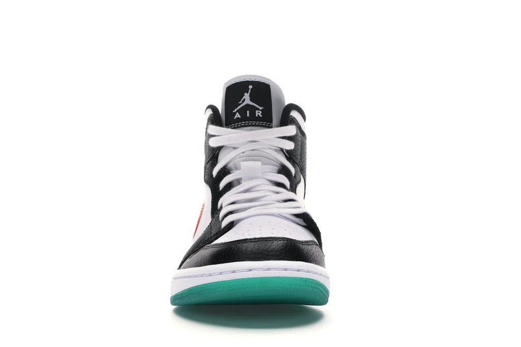 Jordan 1 Mid Alternate Swooshes Rot Gelb (Damen)