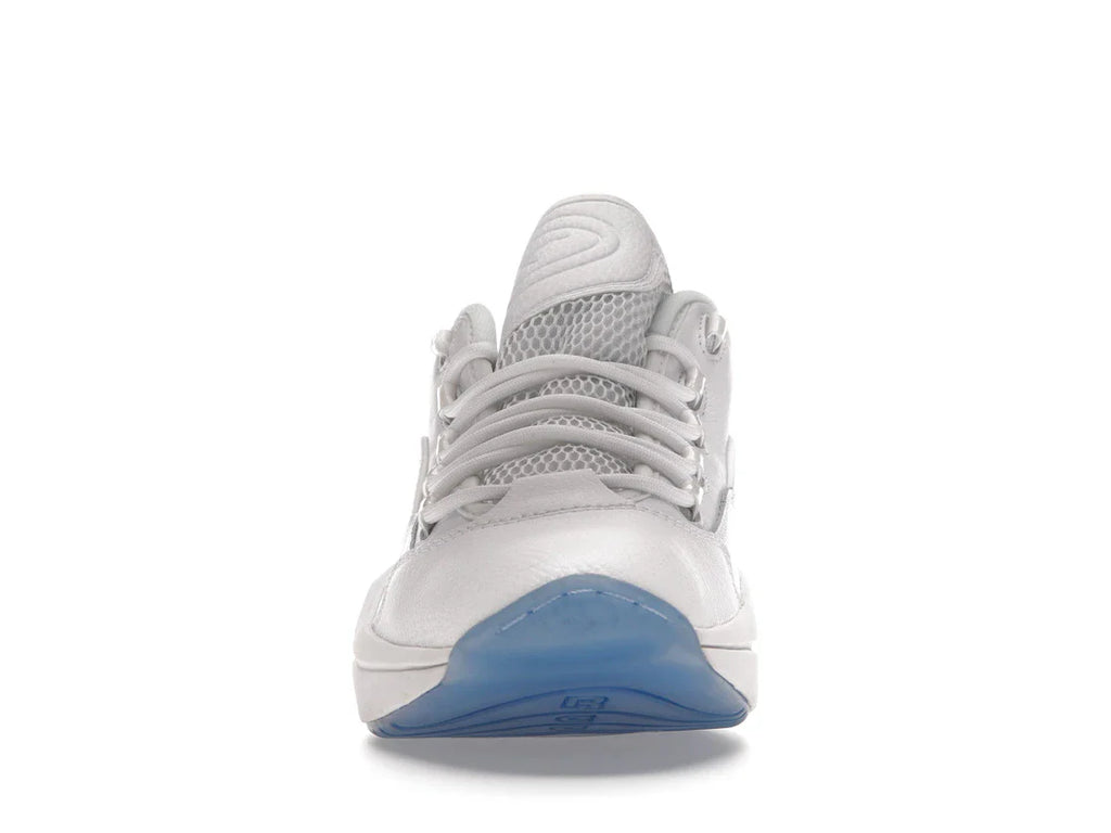 Reebok Question Low Weiß Klare blaue Sohle