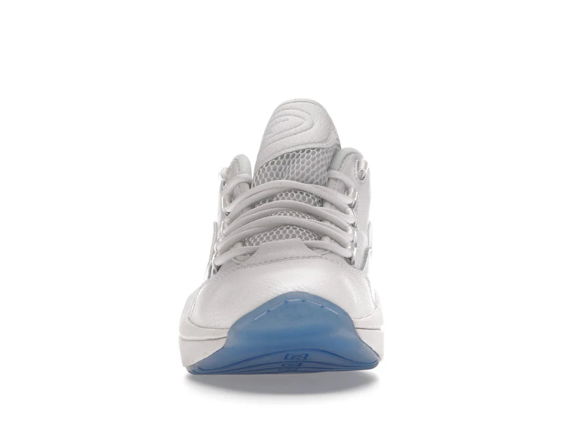 Reebok Question Low Weiß Klare blaue Sohle