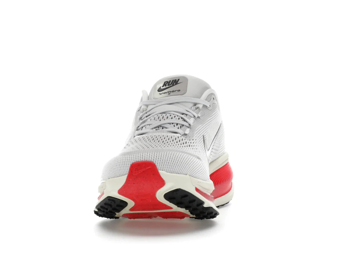Nike Vomero 18 Platinum Tint Siren Red Light Smoke Gray Metallic Pewter