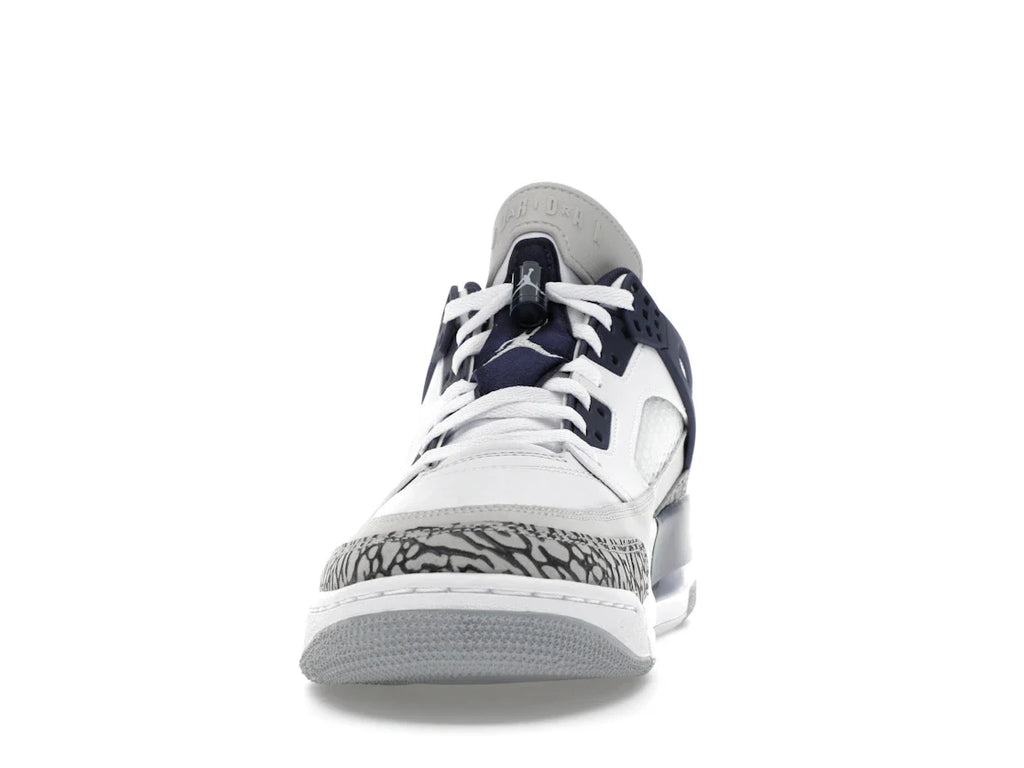 Jordan Spizike Low Weiß Neutralgrau Anthrazit Mitternachtsblau