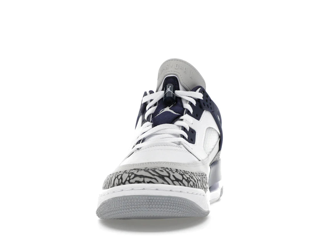 Jordan Spizike Low Weiß Neutralgrau Anthrazit Mitternachtsblau