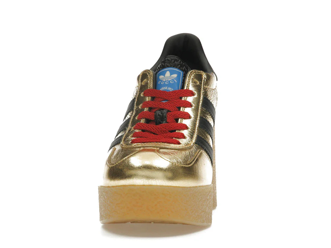 adidas x Gucci Gazelle Wedge Gold Metallic Black (Damen)