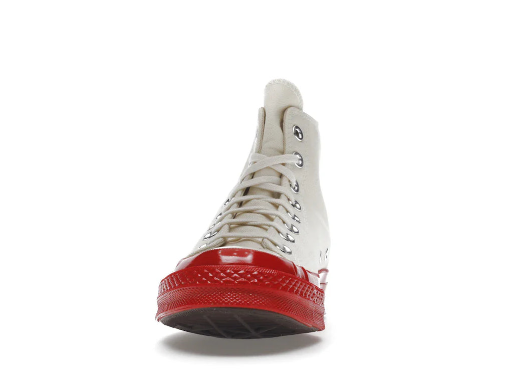 Converse Chuck Taylor All Star 70 Hi Comme des Garcons PLAY Egret Red Zwischensohle