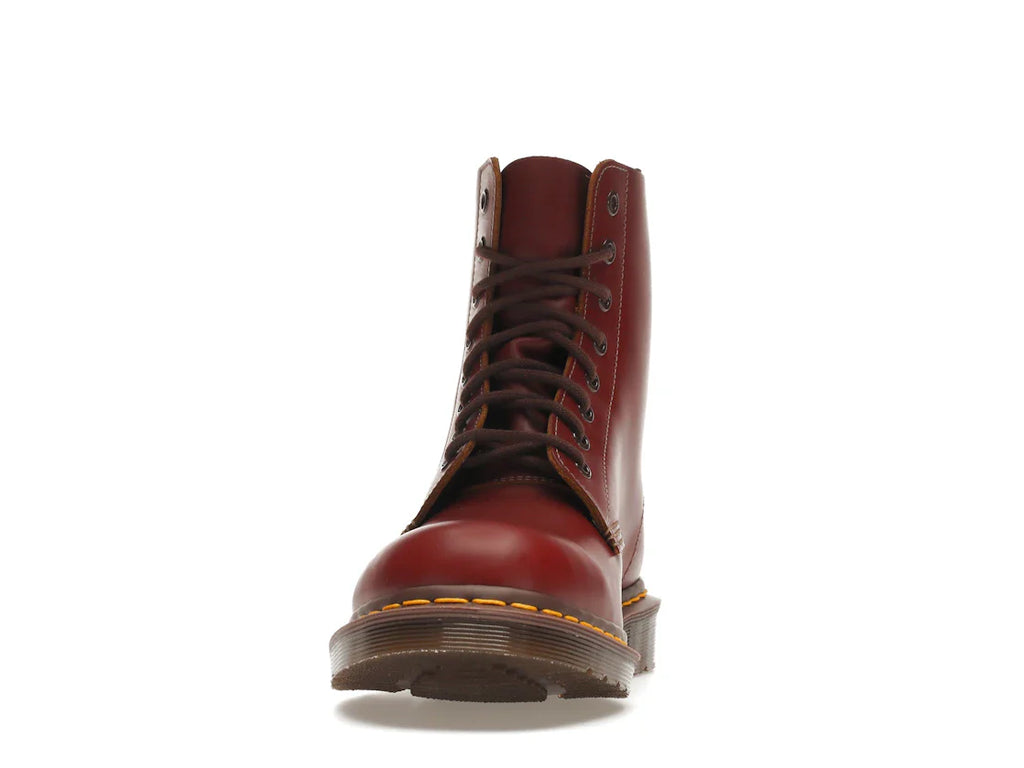 Dr. Martens 1460 Vintage Schnürstiefel, hergestellt in England, oxbloodfarben, Quilon
