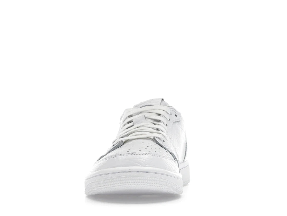 Jordan 1 Retro Low Swooshless Triple White (2025)