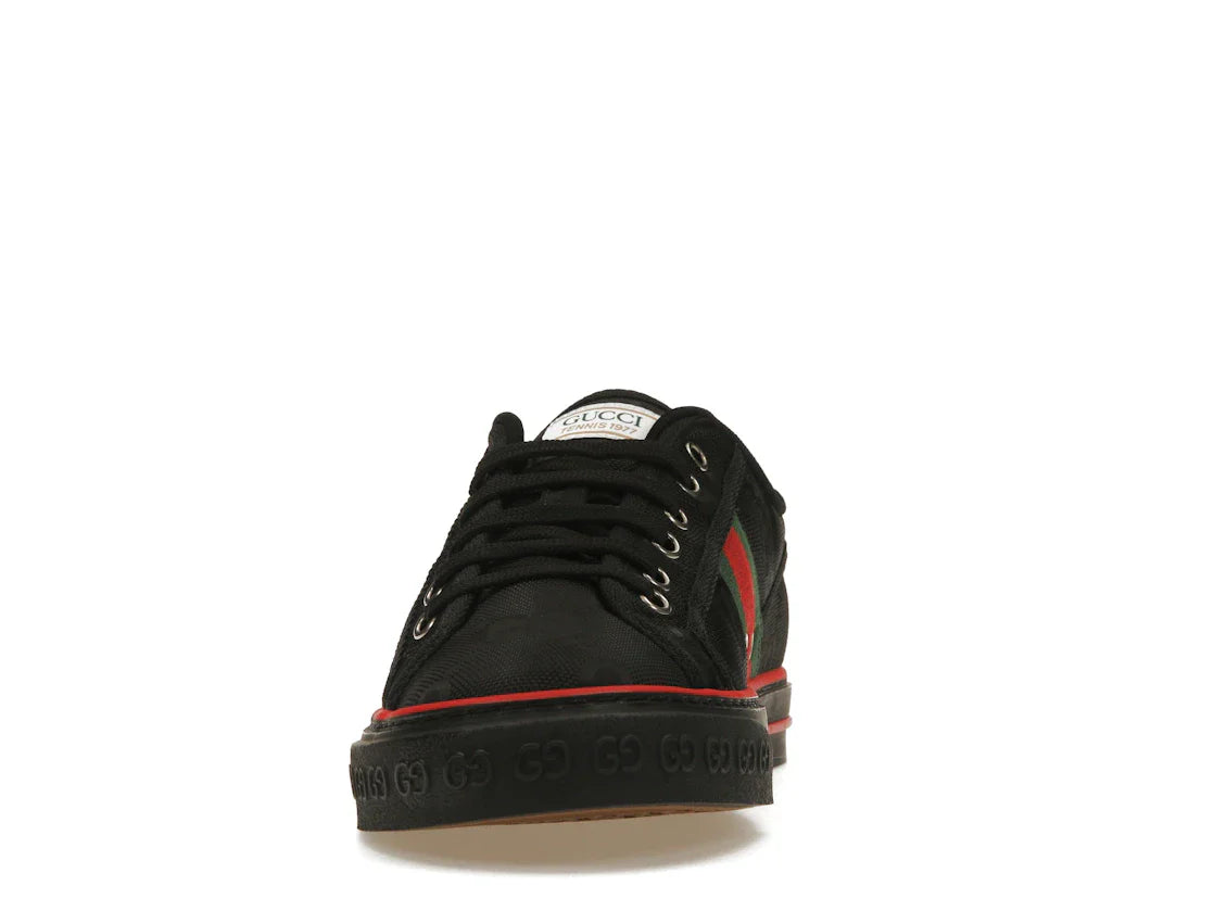 Gucci Off The Grid Tennis 1977 Low ECONYL Schwarz GG Grün Rot