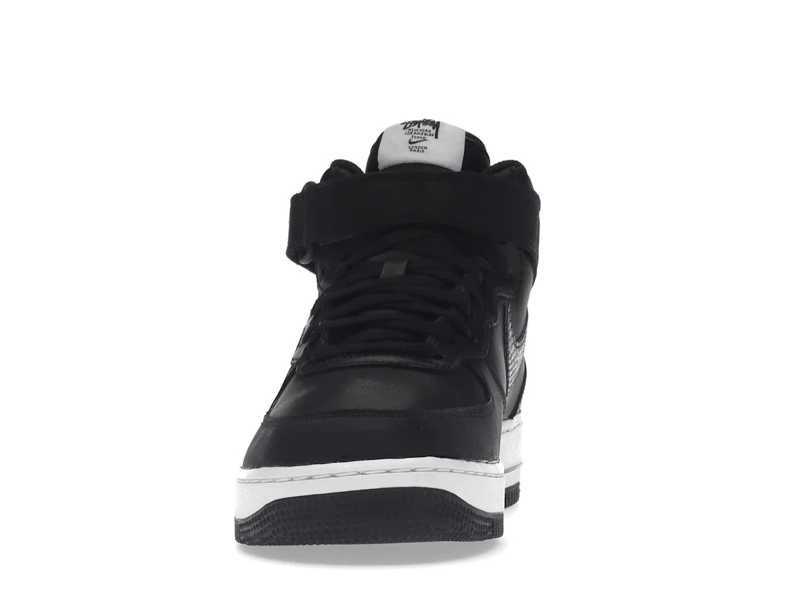 Nike Air Force 1 Mid Stussy Schwarz Weiß