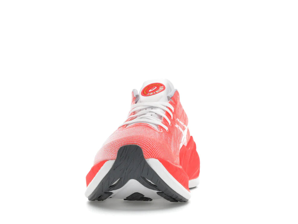 ASICS Superblast Weiß Sonnenaufgang Rot