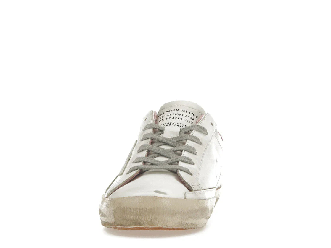 Golden Goose Super-Star Weiß Hellrosa (Damen)