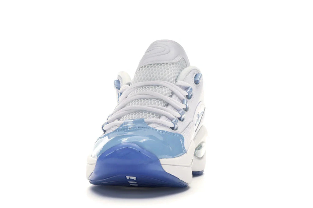 Reebok Question Low Patent Toe Carolina Blue