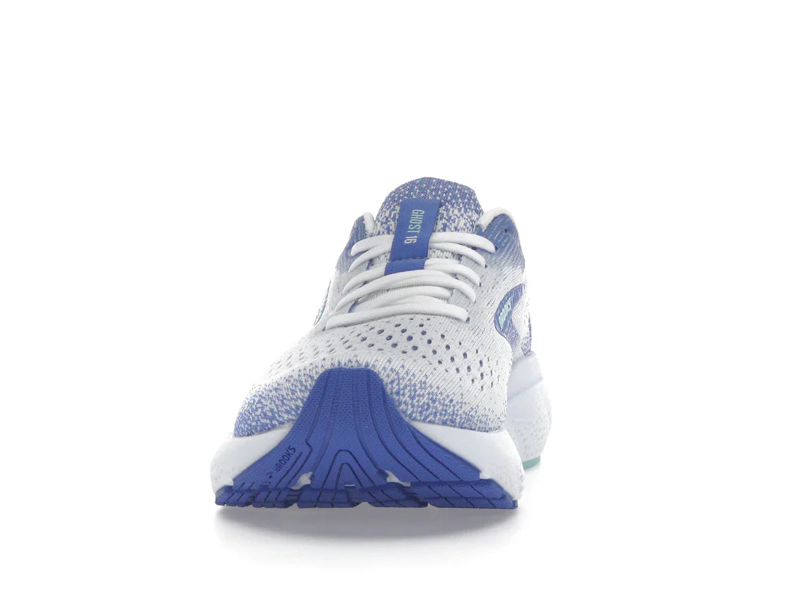 Brooks Ghost 16 White Amparo Blue Limpet Shell (Damen)