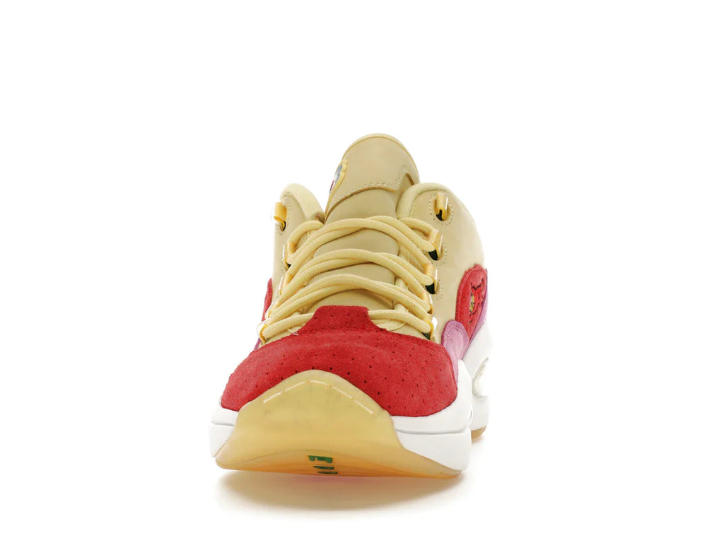 Reebok Question Low BBC Ice Cream Running Dog Gelb Rot