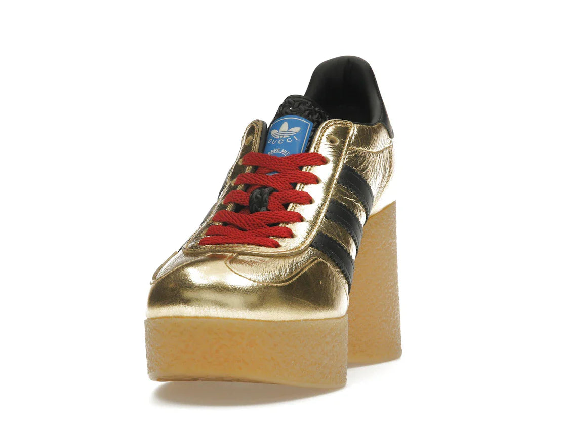 adidas x Gucci Gazelle Wedge Gold Metallic Black (Damen)