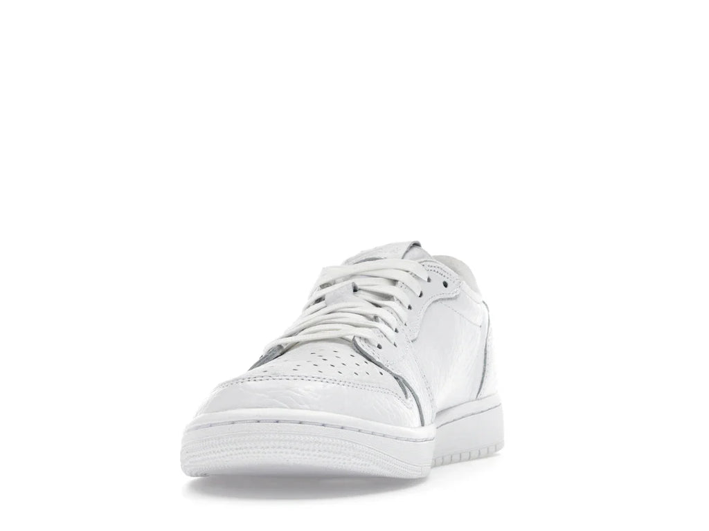 Jordan 1 Retro Low Swooshless Triple White (2025)