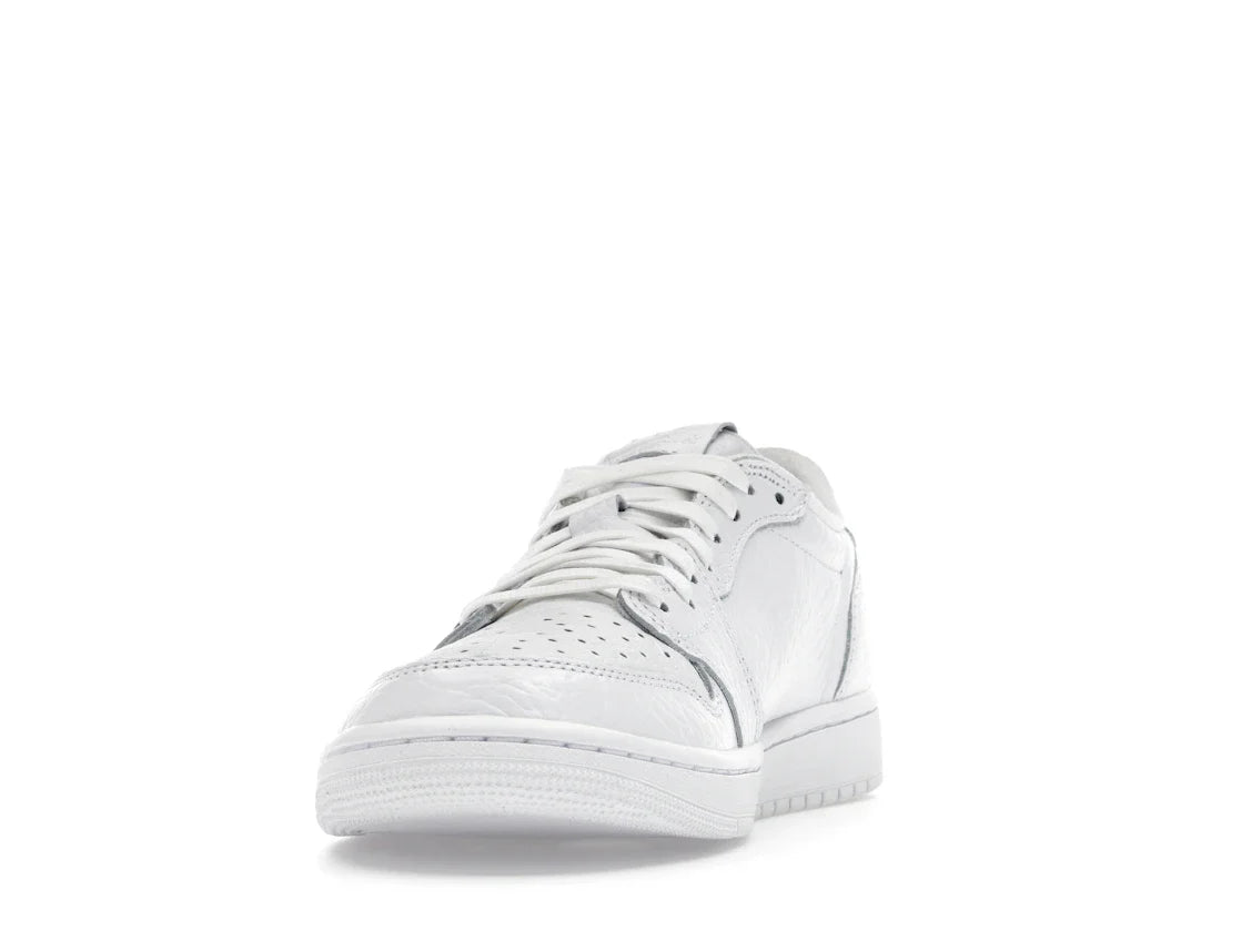 Jordan 1 Retro Low Swooshless Triple White (2025)