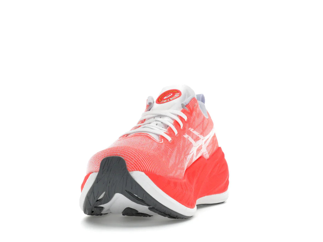 ASICS Superblast Weiß Sonnenaufgang Rot