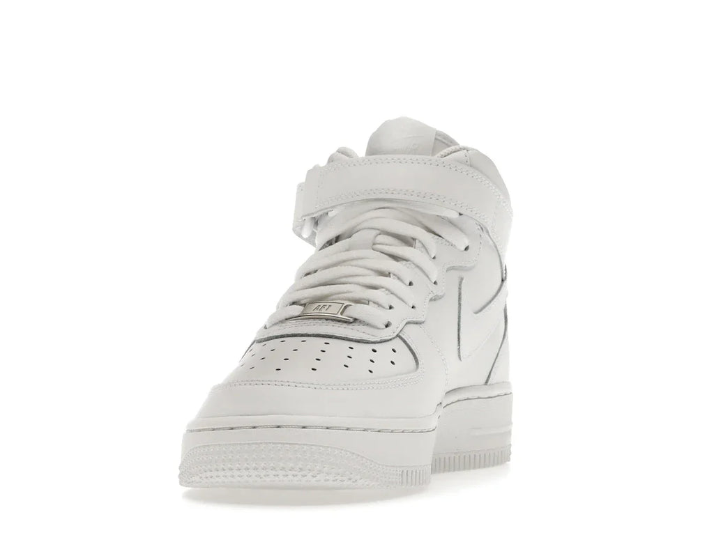 Nike Air Force 1 Mid LE Triple White (GS)