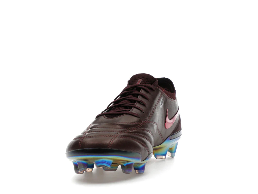 Nike Tiempo Legend 10 Elite Luxe FG Montebelluna Leder Portwein