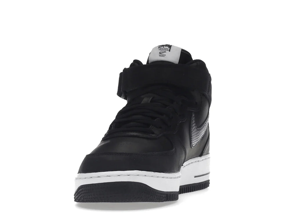 Nike Air Force 1 Mid Stussy Schwarz Weiß