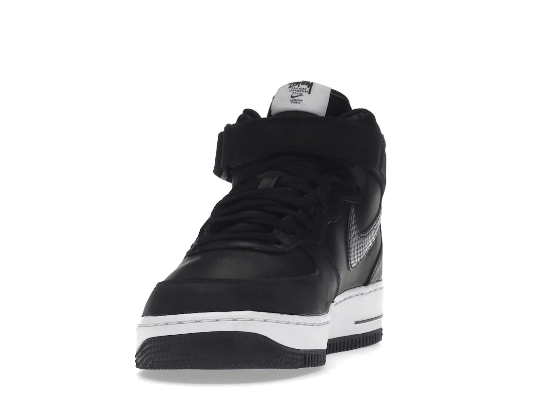 Nike Air Force 1 Mid Stussy Schwarz Weiß