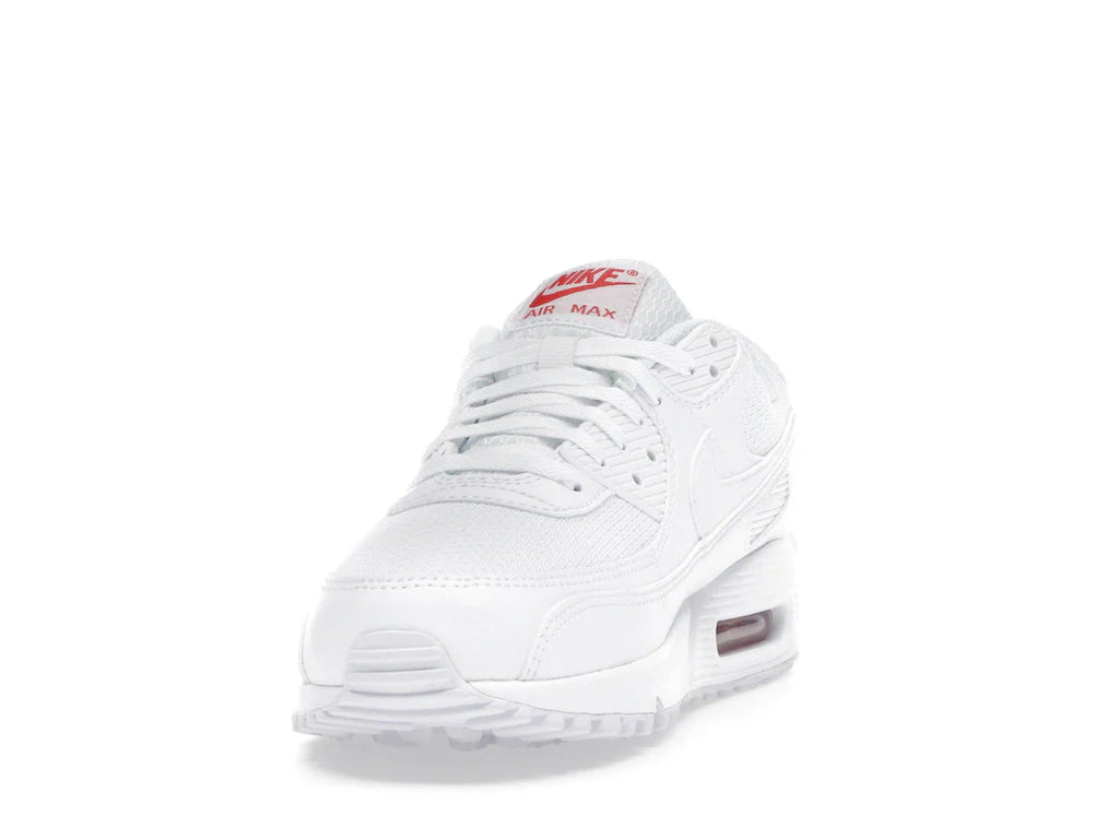 Nike Air Max 90 Weiß Hellkarmesinrot