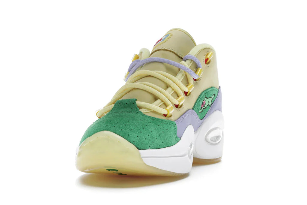 Reebok Question Low BBC Ice Cream Running Dog Gelbgrün