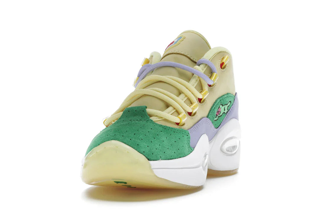 Reebok Question Low BBC Ice Cream Running Dog Gelbgrün