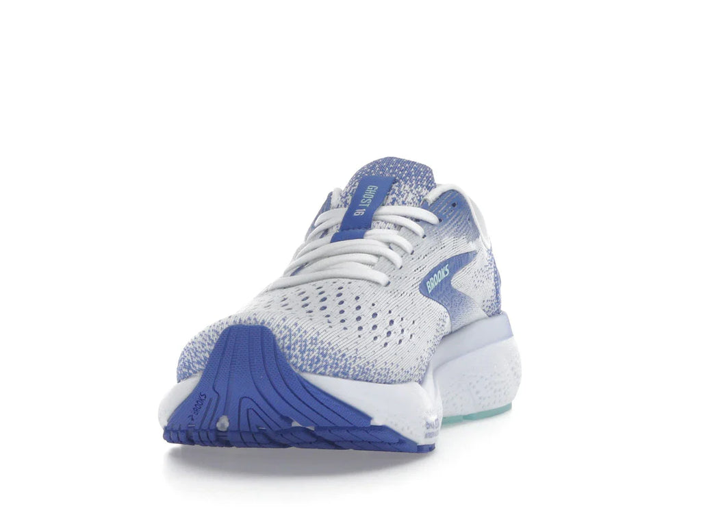 Brooks Ghost 16 White Amparo Blue Limpet Shell (Damen)