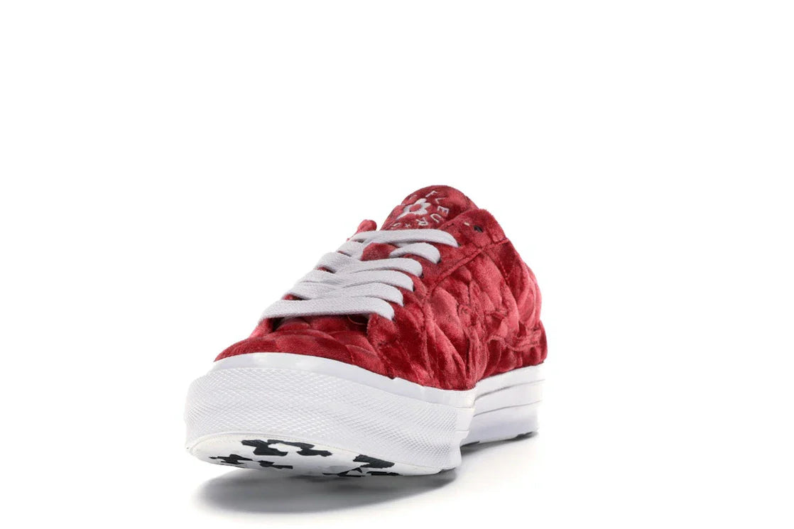 Converse One Star Ox Golf le Fleur TTC Gesteppter Samt Barbados Cherry