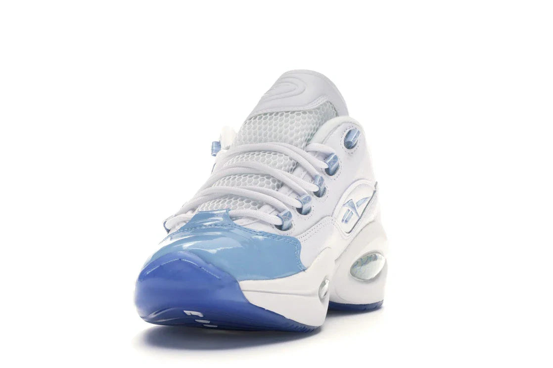 Reebok Question Low Patent Toe Carolina Blue