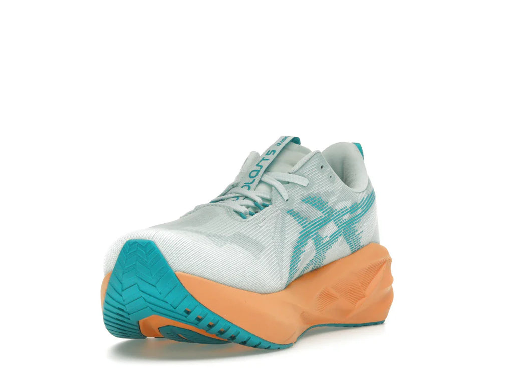 ASICS Novablast 5 Beruhigende Meereswellen-Türkis-Orange