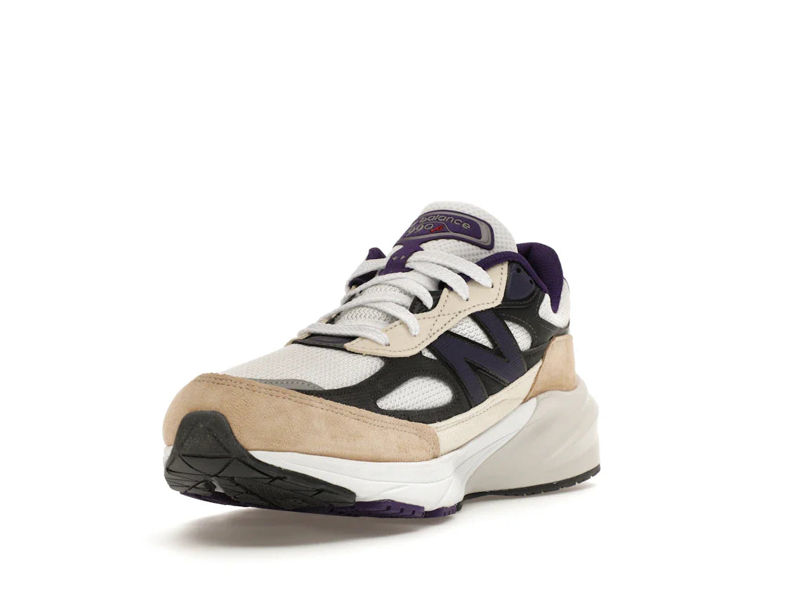 New Balance 990v6 MiUSA Teddy Santis Weiß Schwarz Pflaume