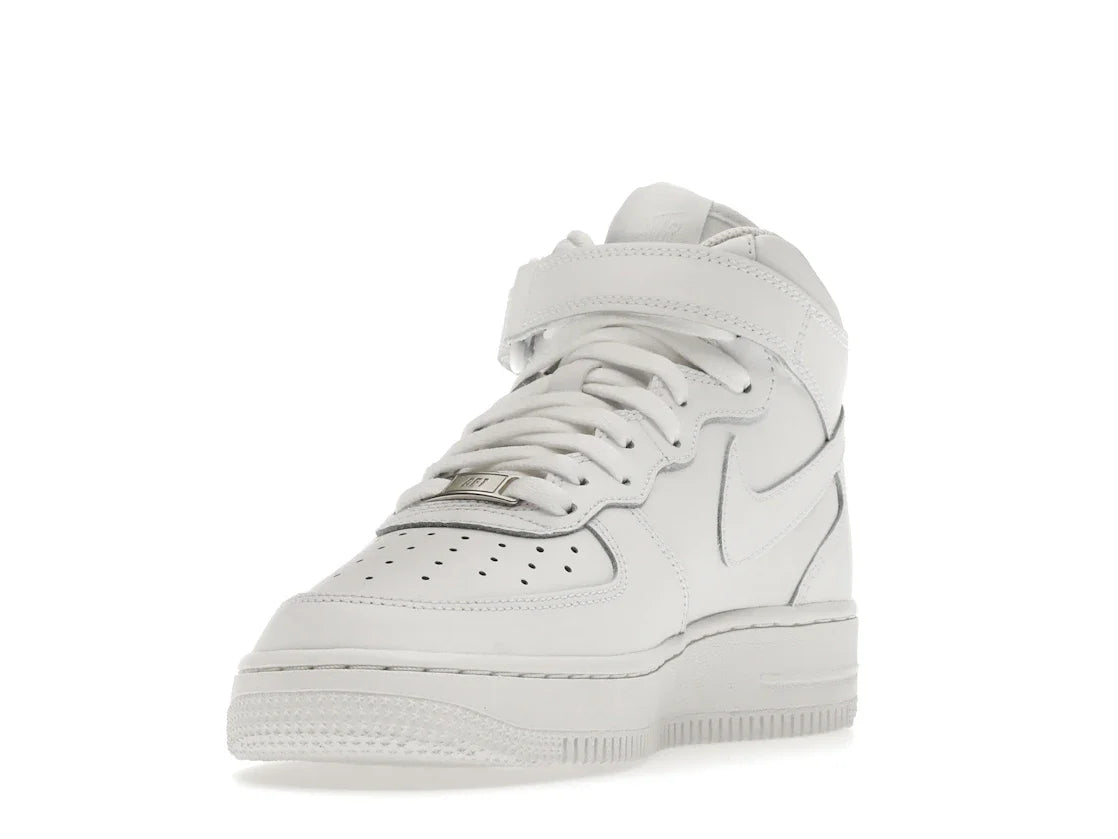Nike Air Force 1 Mid LE Triple White (GS)