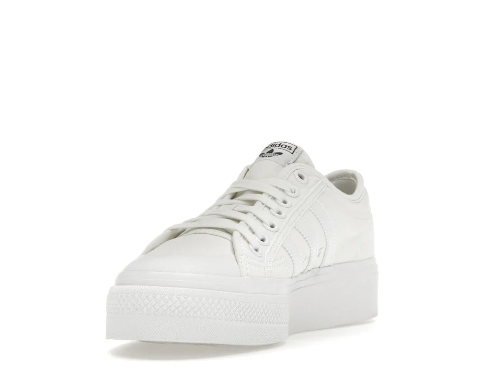 adidas Nizza Platform Triple White (Damen)