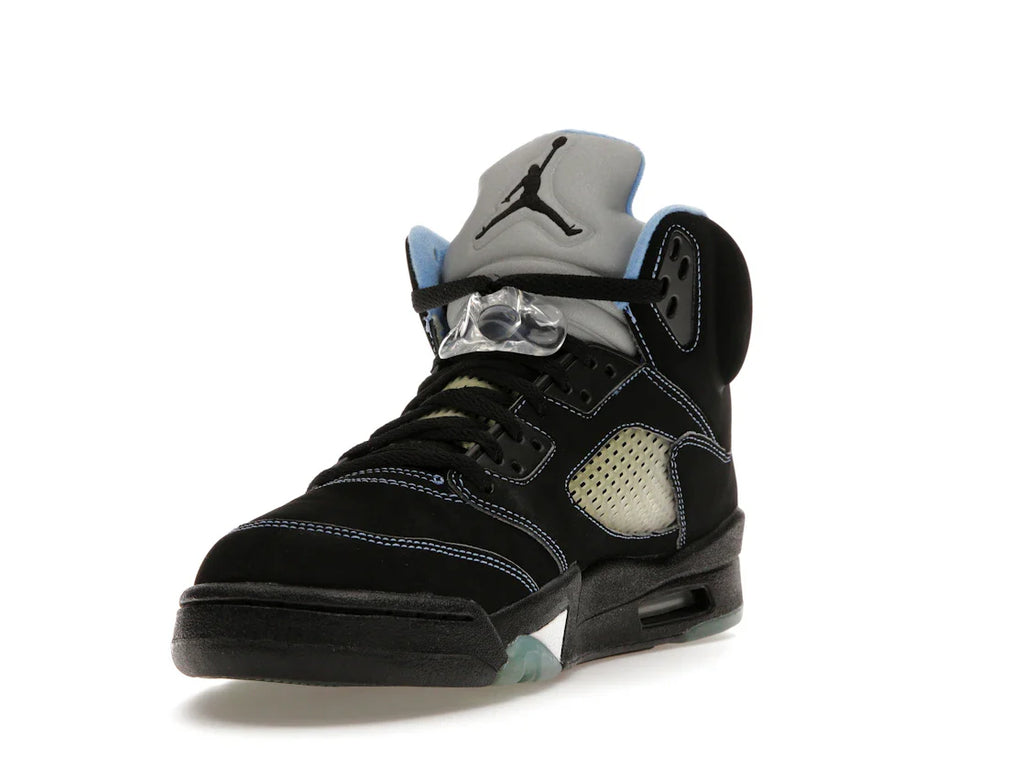 Jordan 5 Retro Schwarz/University Blue