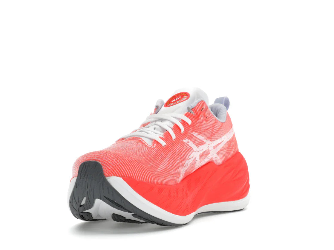 ASICS Superblast Weiß Sonnenaufgang Rot