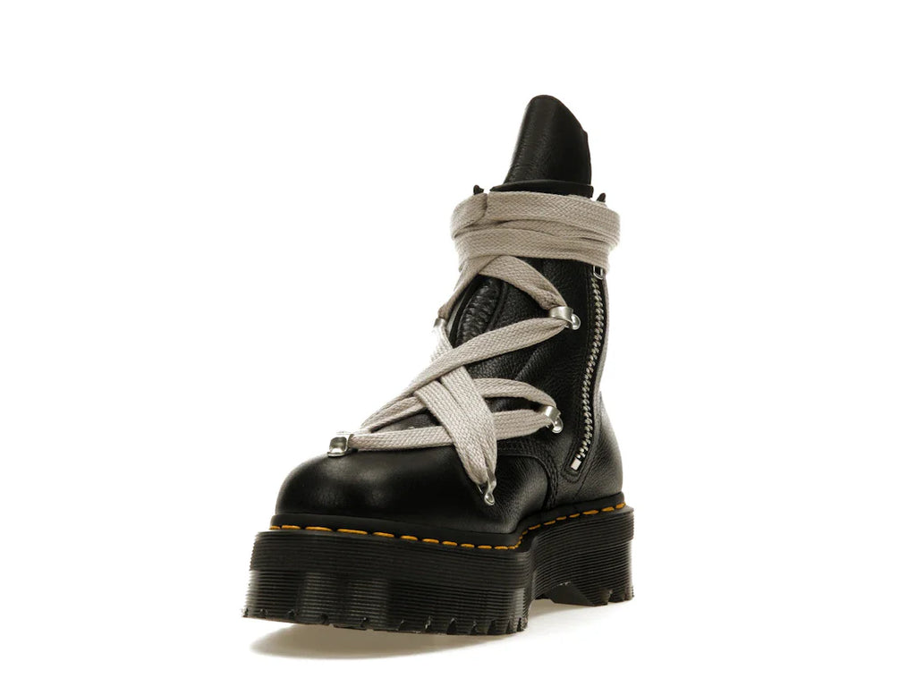 Dr. Martens 1460 Quad Ledersohle Pentagramm-Schnürstiefel Rick Owens Schwarz