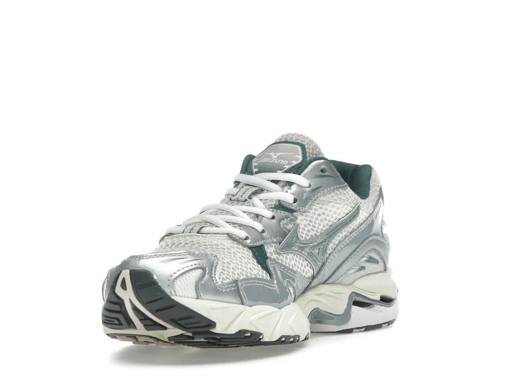 Mizuno Wave Rider 10 Weiß Schiefer Bistro Grün