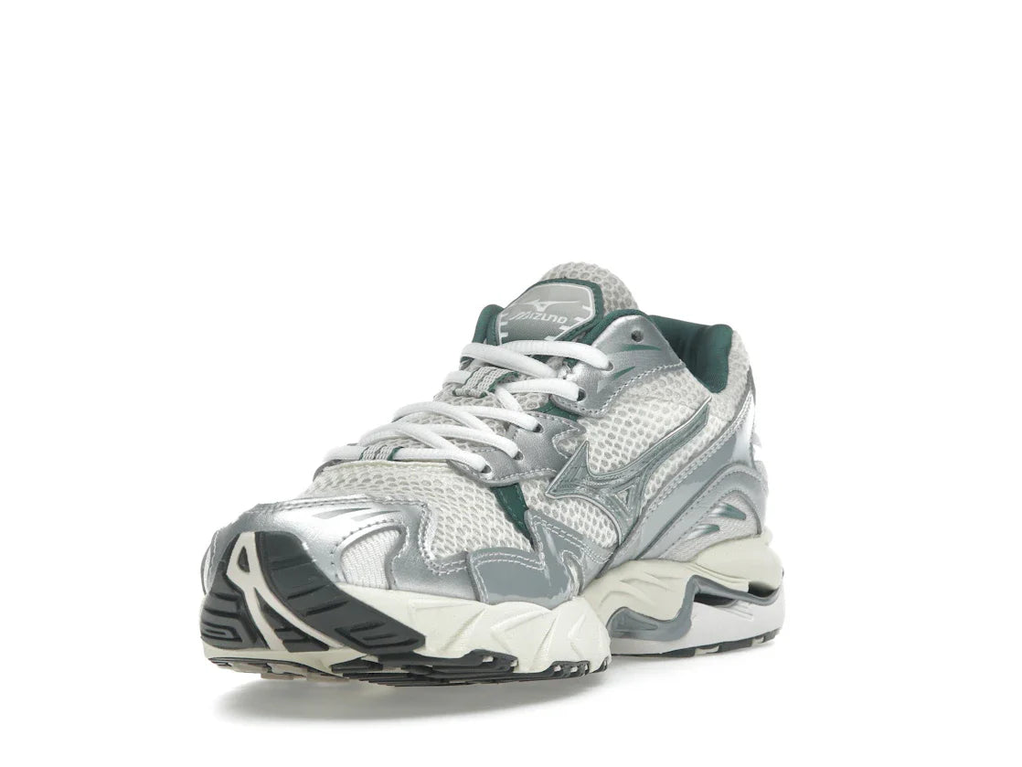 Mizuno Wave Rider 10 Weiß Schiefer Bistro Grün