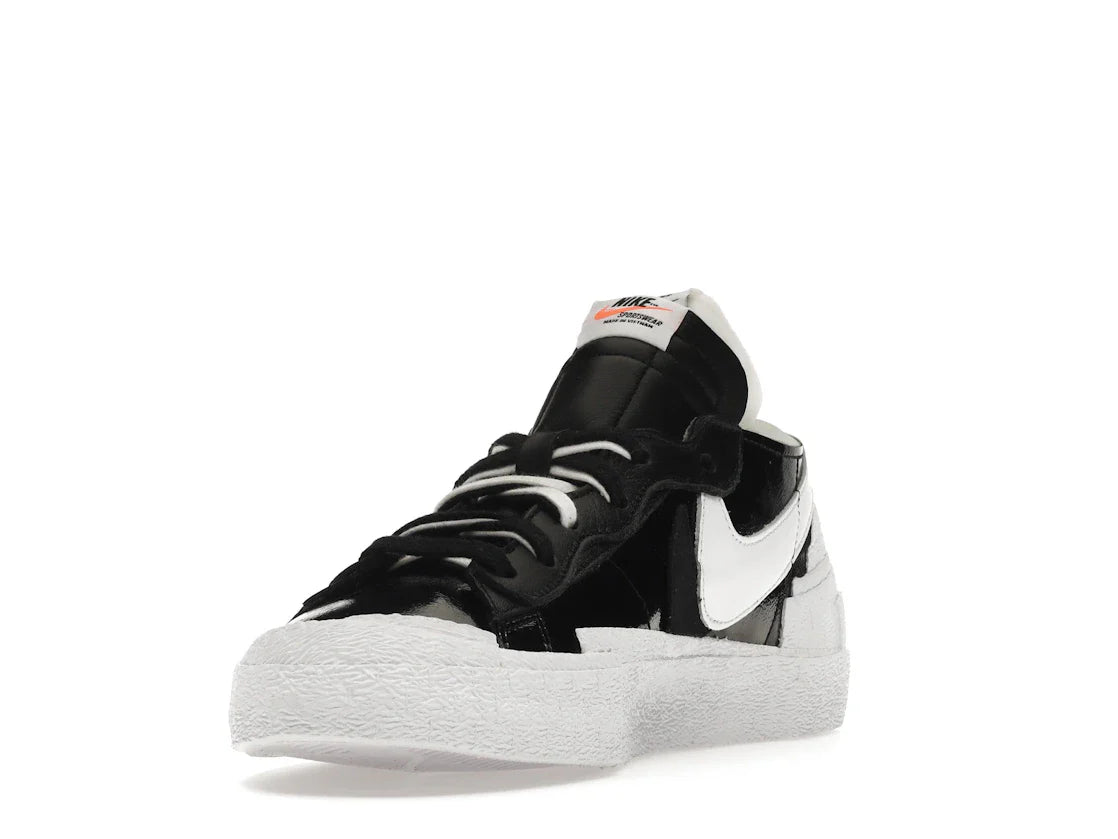 Nike Blazer Low Sacai Schwarzes Lackleder