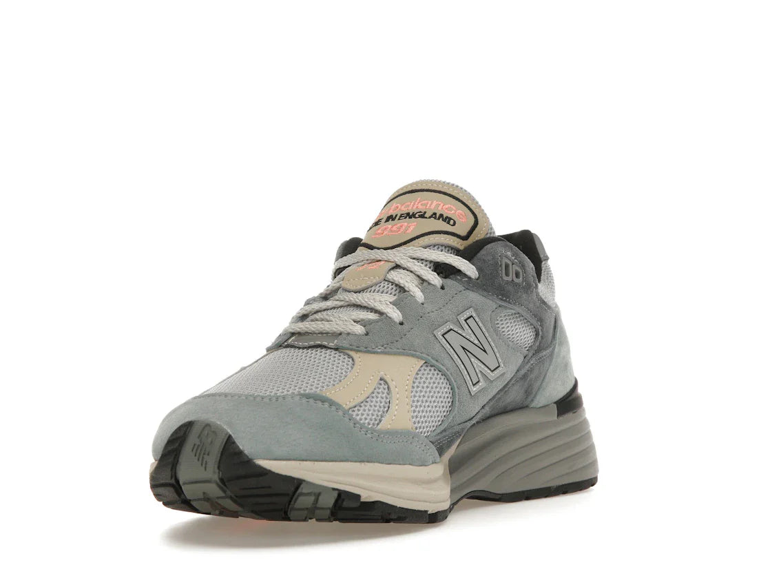 New Balance 991 MiUK Silber Blau Turbulenz